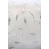 ETCHED LEAF WINDOW FILM Textured Glass Look 12" x 83" Vinyl Static Cling Films 692623212962  152855143261